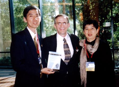 E.K, Dr. William Hennen (4Life Chief Researcher, Poduct formulation) and  Peggy