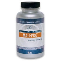 4Life Transfer Factor MalePro is an exclusive Targeted Transfer Factor® product, formulated to provide comprehensive endocrine system support for men. It works by promoting healthy prostate function as well as support of the reproductive and urinary organs. 4Life Transfer Factor MalePro combines the immune-supporting benefits of Targeted Transfer Factor technology with clinically proven saw palmetto, pygeum africanum, lycopene, soy isoflavones, and additional herbs and antioxidants that many researchers support as being an essential part of optimum prostate health 